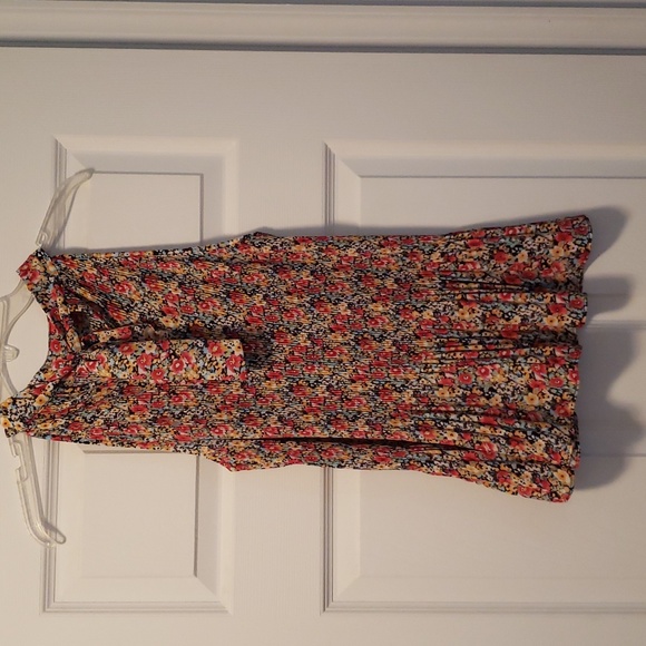 Pleione Floral Cinched Sleeveless Blouse with Tie Back XS NWOT - Picture 5 of 8